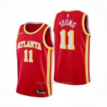 Maillot Atlanta Hawks Trae Young #11 Icon 2020-21 Rouge
