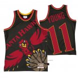 Maillot Atlanta Hawks Trae Young #11 Mitchell & Ness Big Face Noir