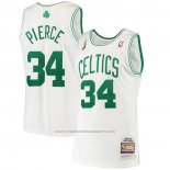 Maillot Boston Celtics Paul Pierce #34 Mitchell & Ness 2007-08 Blanc