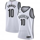 Maillot Brooklyn Nets Ben Simmons #10 Association 2020 Blanc