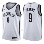 Maillot Brooklyn Nets Demarre Carroll #9 Association 2017-18 Blanc