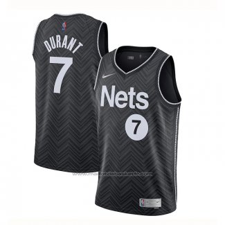 Maillot Brooklyn Nets Kevin Durant #7 Earned 2020-21 Noir