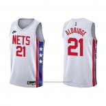Maillot Brooklyn Nets Lamarcus Aldridge #21 Classic 2022-23 Blanc