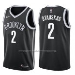 Maillot Brooklyn Nets Nik Stauskas #2 Icon 2017-18 Noir