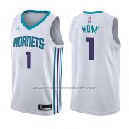 Maillot Charlotte Hornets Malik Monk #1 Association 2017-18 Blanc