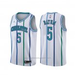 Maillot Charlotte Hornets Nicolas Batum #5 Classic Blanc