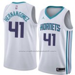 Maillot Charlotte Hornets Willy Hernangomez #41 Association 2018 Blanc