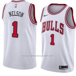 Maillot Chicago Bulls Jameer Nelson #1 Association 2018 Blanc