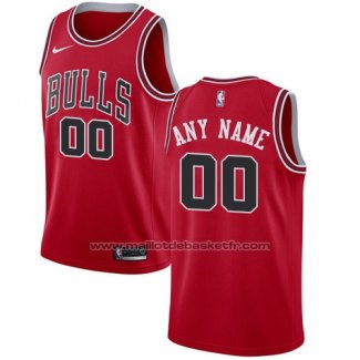 Maillot Chicago Bulls Personnalise 17-18 Rouge