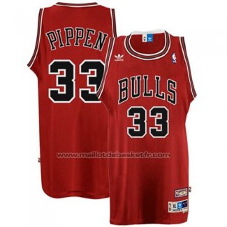 Maillot Chicago Bulls Scottie Pippen #33 Retro Rouge