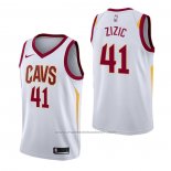 Maillot Cleveland Cavaliers Ante Zizic #41 Association Blanc