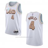 Maillot Cleveland Cavaliers Evan Mobley #4 Ville 2022-23 Blanc