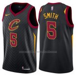 Maillot Cleveland Cavaliers J.r. Smith #5 Statement 2017-18 Noir