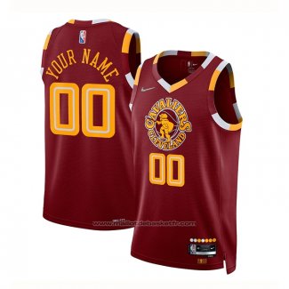 Maillot Cleveland Cavaliers Personnalise Ville 2021-22 Rouge