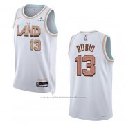Maillot Cleveland Cavaliers Ricky Rubio #13 Ville 2022-23 Blanc