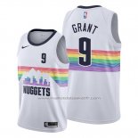 Maillot Denver Nuggets Jerami Grant #9 Ville Blanc