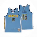 Maillot Denver Nuggets Nikola Jokic #15 Mitchell & Ness 2016-17 Bleu