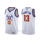 Maillot Denver Nuggets R.J. Hampton #13 Earned 2020-21 Blanc