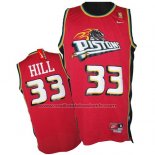 Maillot Detroit Pistons Grant Hill #33 Retro Rouge