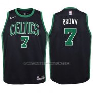 Maillot Enfant Boston Celtics Jaylen Brown #7 Statement 2017-18 Noir