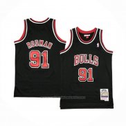Maillot Enfant Chicago Bulls Dennis Rodman #91 Mitchell & Ness 1997-98 Noir