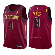 Maillot Enfant Cleveland Cavaliers Dwyane Wade #9 Icon Goodyear 2017-18 Rouge