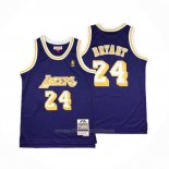 Maillot Enfant Los Angeles Lakers Kobe Bryant #24 Mitchell & Ness 2007-08 Volet