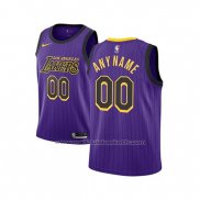 Maillot Enfant Los Angeles Lakers Personnalise Ville 2018-19 Volet