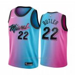 Maillot Enfant Miami Heat Jimmy Butler #22 Ville 2020-21 Bleu Rosa