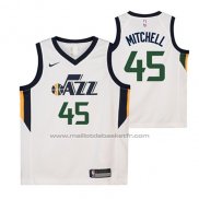 Maillot Enfant Utah Jazz Donovan Mitchell #45 Association 2017-18 Noir