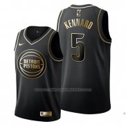 Maillot Golden Edition Detroit Pistons Luke Kennard #5 Noir