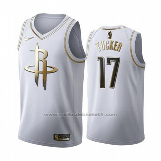 Maillot Golden Edition Houston Rockets P.j. Tucker #17 2019-20 Blanc