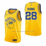 Maillot Golden State Warriors Alfonzo Mckinnie #28 Hardwood Classic 2018-19 Jaune