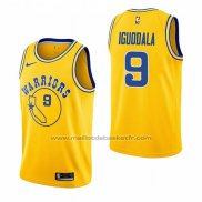 Maillot Golden State Warriors Andre Iguodala #9 Hardwood Classic 2018-19 Jaune