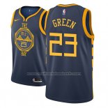 Maillot Golden State Warriors Draymond Green #23 Ville 2018-19 Bleu