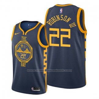 Maillot Golden State Warriors Glenn Robinson III #22 Ville Bleu