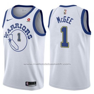 Maillot Golden State Warriors Javale Mcgee #1 Hardwood Classic 2017-18 Blanc