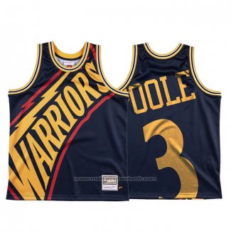 Maillot Golden State Warriors Jordan Poole #3 Mitchell & Ness Big Face Bleu