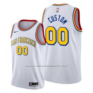 Maillot Golden State Warriors Personnalise Classic Edition 2019-20 Blanc