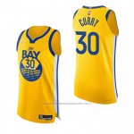 Maillot Golden State Warriors Stephen Curry #30 Statement Authentique 2022 Or