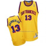 Maillot Golden State Warriors Wilt Chamberlain #13 Retro Jaune