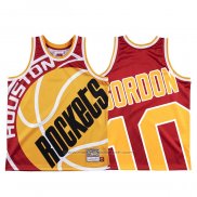 Maillot Houston Rockets Eric Gordon #10 Mitchell & Ness Big Face Rouge