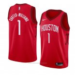 Maillot Houston Rockets Michael Carter Williams #1 Earned 2018-19 Rouge