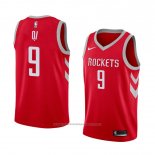 Maillot Houston Rockets Zhou Qi #9 Icon 2018 Rouge