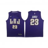 Maillot LBJ Los Angeles Lakers Lebron James #23 Volet