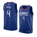 Maillot Los Angeles Clippers Jamychal Green #4 Icon 2018 Bleu