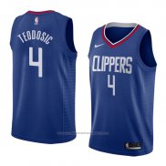 Maillot Los Angeles Clippers Milos Teodosic #4 Icon 2018 Bleu