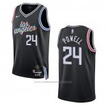 Maillot Los Angeles Clippers Norman Powell #24 Ville 2022-23 Noir