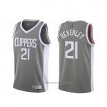 Maillot Los Angeles Clippers Patrick Beverley #21 Earned 2020-21 Gris