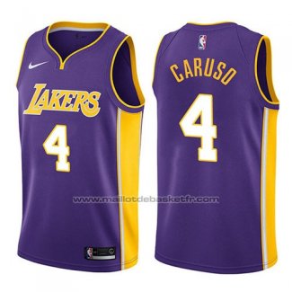 Maillot Los Angeles Lakers Alex Caruso #4 Statement 2017-18 Volet
